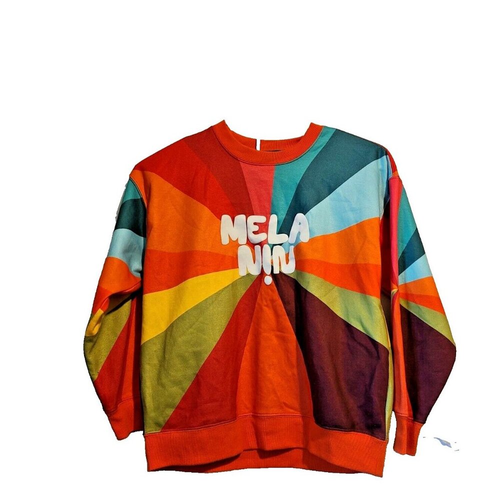 Forever 21 Shae Anthony Melanin Sweatshirt Colorful Long Sleeve Pullover Size S